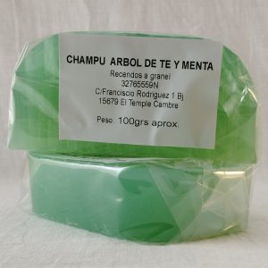 CHAMPU ARBOL DE TE Y MENTA 100 grs. aprox.