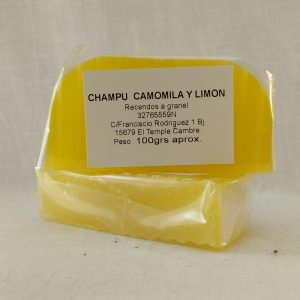 CHAMPU CAMOMILA Y LIMON 100 grs. aprox.