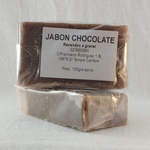 JABON DE CHOCOLATE 100 grs. aprox.