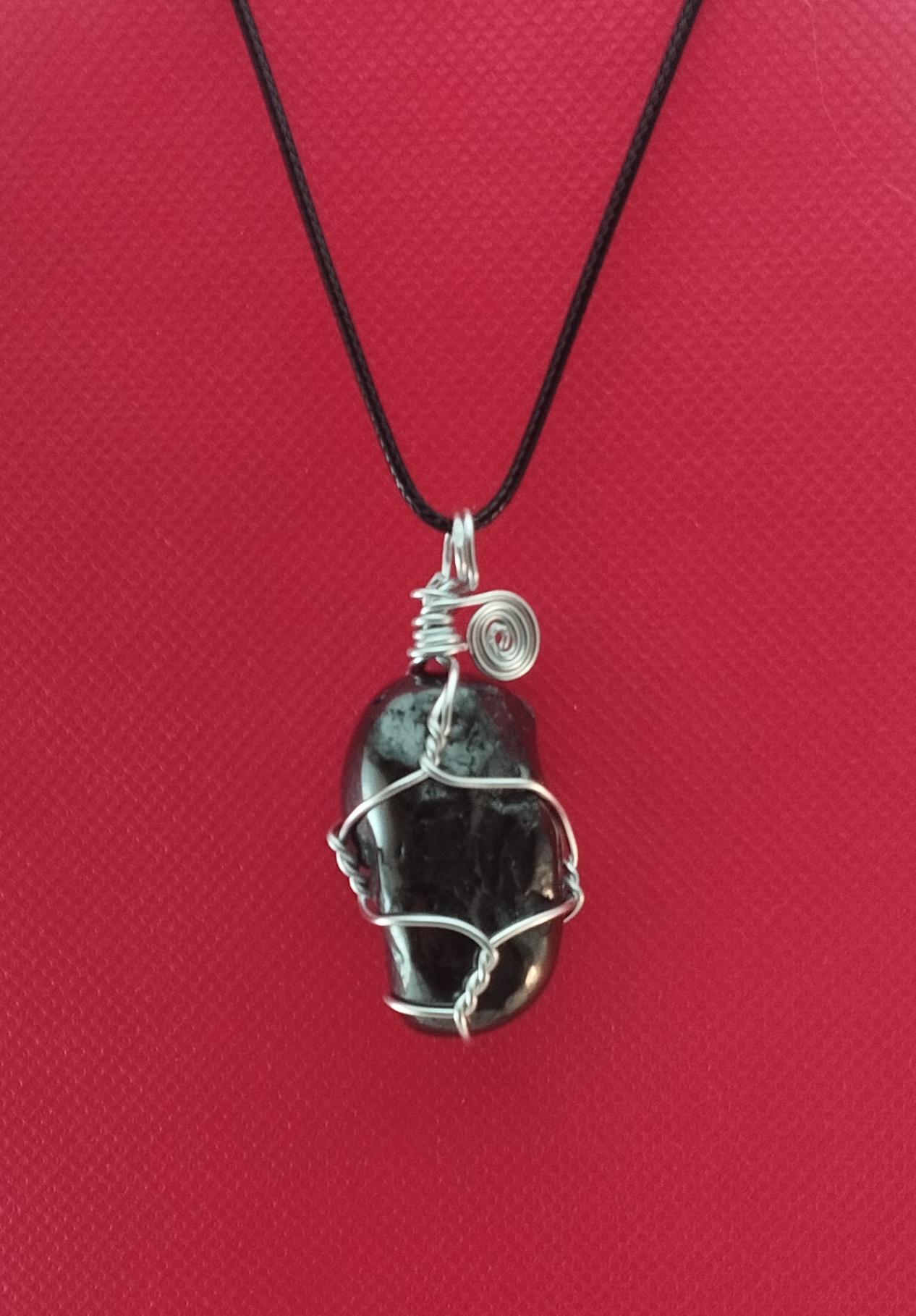 COLGANTE SHUNGITA PLATEADO