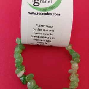 PULSERA CRISTAL AVENTURINA CHIP