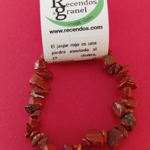 PULSERA CRISTAL JASPE ROJO CHIP