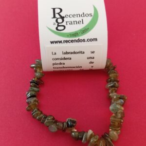 PULSERA CRISTAL LABRADORITA CHIP
