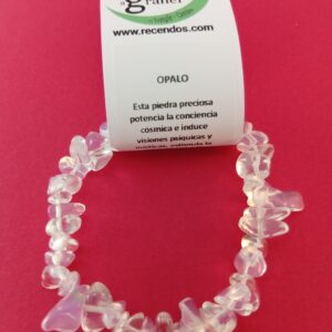 PULSERA CRISTAL OPALO CHIP